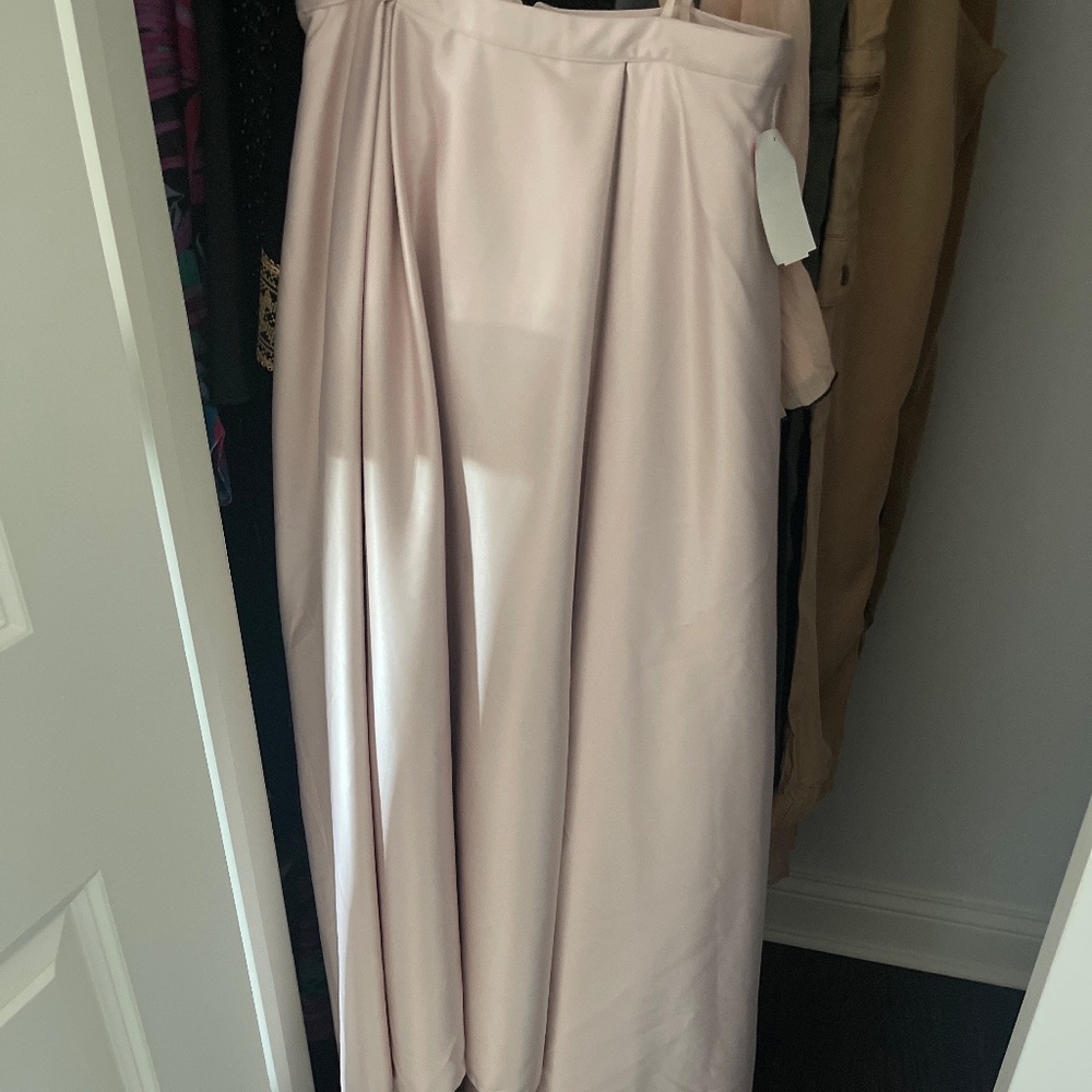 High low satin skirt NWT